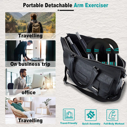 HOTWAVE Arm Trainer, Adjustable Chest Workout Equipment, Arm Trainer for Men, Chest Trainer for Men, Shoulder Muscle Training, Portable Spring Resistance Home Fitness Equipment Summerwins