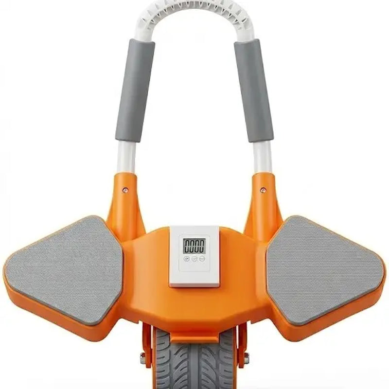 Automatic Rebound Ab Roller Wheel with Timer, Ergonomic Design, Non-Slip Grips, Ab Workout Equipment for Core Muscle Training, at Home Gym Gear