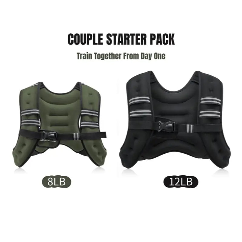 【Dealsforyoudays】Zelus Weighted Vests,6/8/12/16/20/25/30Lb Rucking Vest with Detachable Phone Pouch&Reflective Stripes&Adjustable Straps|Exercise Equipment & Workout Enhancer for Motivational Walking,Strength Training,Running #Tiktokshopdealsforyoudays