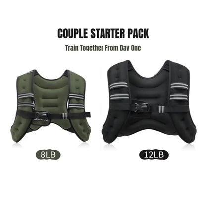【Dealsforyoudays】Zelus Weighted Vests,6/8/12/16/20/25/30Lb Rucking Vest with Detachable Phone Pouch&Reflective Stripes&Adjustable Straps|Exercise Equipment & Workout Enhancer for Motivational Walking,Strength Training,Running #Tiktokshopdealsforyoudays