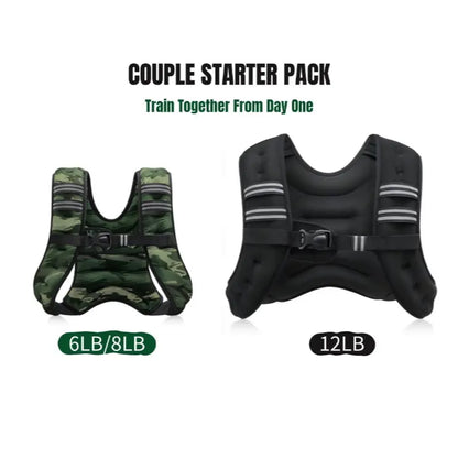【Dealsforyoudays】Zelus Weighted Vests,6/8/12/16/20/25/30Lb Rucking Vest with Detachable Phone Pouch&Reflective Stripes&Adjustable Straps|Exercise Equipment & Workout Enhancer for Motivational Walking,Strength Training,Running #Tiktokshopdealsforyoudays
