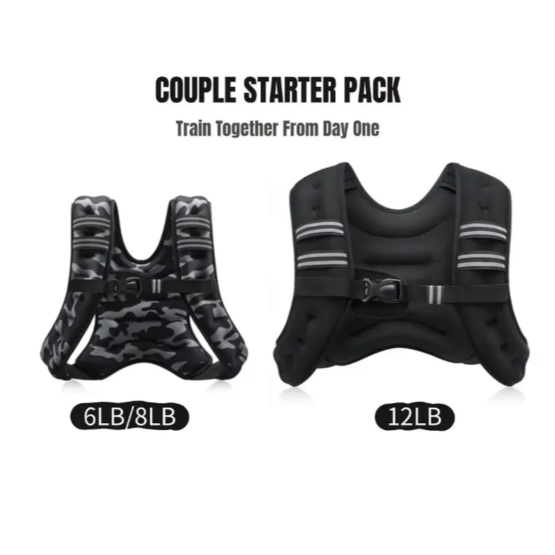 【Dealsforyoudays】Zelus Weighted Vests,6/8/12/16/20/25/30Lb Rucking Vest with Detachable Phone Pouch&Reflective Stripes&Adjustable Straps|Exercise Equipment & Workout Enhancer for Motivational Walking,Strength Training,Running #Tiktokshopdealsforyoudays