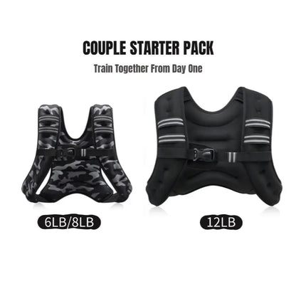 【Dealsforyoudays】Zelus Weighted Vests,6/8/12/16/20/25/30Lb Rucking Vest with Detachable Phone Pouch&Reflective Stripes&Adjustable Straps|Exercise Equipment & Workout Enhancer for Motivational Walking,Strength Training,Running #Tiktokshopdealsforyoudays
