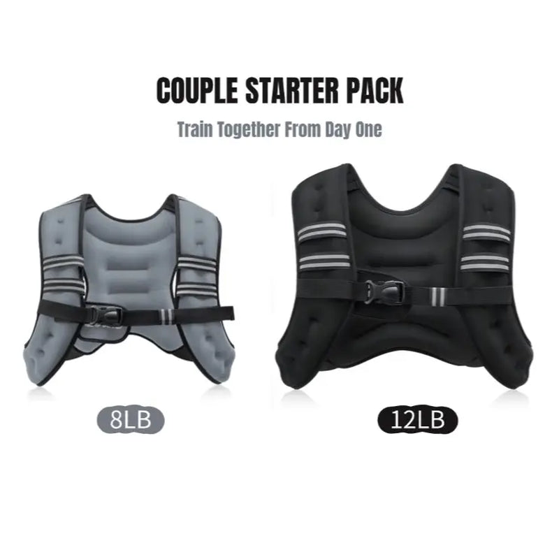 【Dealsforyoudays】Zelus Weighted Vests,6/8/12/16/20/25/30Lb Rucking Vest with Detachable Phone Pouch&Reflective Stripes&Adjustable Straps|Exercise Equipment & Workout Enhancer for Motivational Walking,Strength Training,Running #Tiktokshopdealsforyoudays