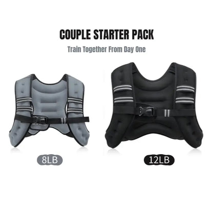 【Dealsforyoudays】Zelus Weighted Vests,6/8/12/16/20/25/30Lb Rucking Vest with Detachable Phone Pouch&Reflective Stripes&Adjustable Straps|Exercise Equipment & Workout Enhancer for Motivational Walking,Strength Training,Running #Tiktokshopdealsforyoudays