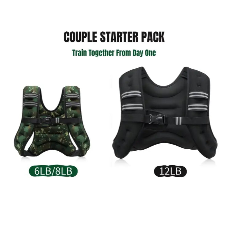 【Dealsforyoudays】Zelus Weighted Vests,6/8/12/16/20/25/30Lb Rucking Vest with Detachable Phone Pouch&Reflective Stripes&Adjustable Straps|Exercise Equipment & Workout Enhancer for Motivational Walking,Strength Training,Running #Tiktokshopdealsforyoudays