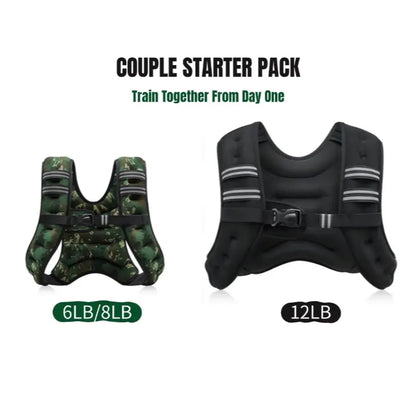 【Dealsforyoudays】Zelus Weighted Vests,6/8/12/16/20/25/30Lb Rucking Vest with Detachable Phone Pouch&Reflective Stripes&Adjustable Straps|Exercise Equipment & Workout Enhancer for Motivational Walking,Strength Training,Running #Tiktokshopdealsforyoudays