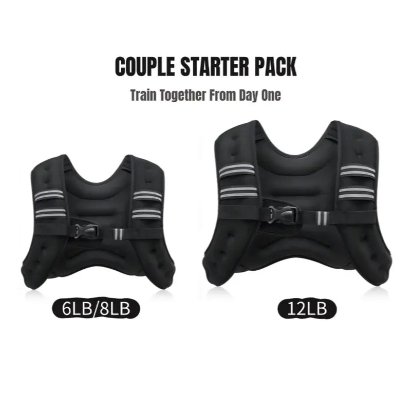 【Dealsforyoudays】Zelus Weighted Vests,6/8/12/16/20/25/30Lb Rucking Vest with Detachable Phone Pouch&Reflective Stripes&Adjustable Straps|Exercise Equipment & Workout Enhancer for Motivational Walking,Strength Training,Running #Tiktokshopdealsforyoudays
