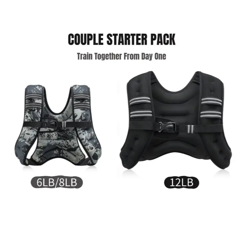 【Dealsforyoudays】Zelus Weighted Vests,6/8/12/16/20/25/30Lb Rucking Vest with Detachable Phone Pouch&Reflective Stripes&Adjustable Straps|Exercise Equipment & Workout Enhancer for Motivational Walking,Strength Training,Running #Tiktokshopdealsforyoudays