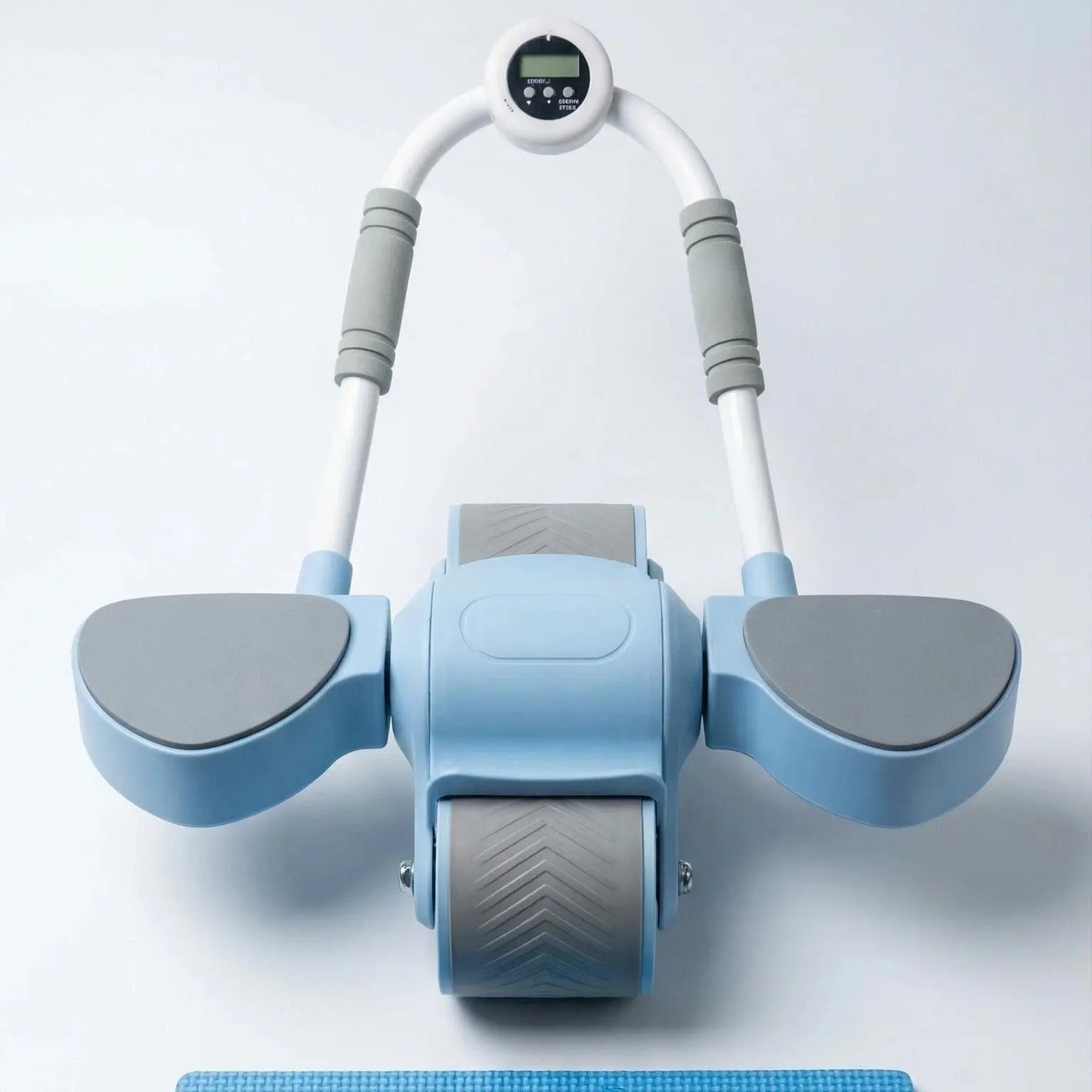 Automatic Rebound Ab Roller Wheel with Timer, Ergonomic Design, Non-Slip Grips, Ab Workout Equipment for Core Muscle Training, at Home Gym Gear