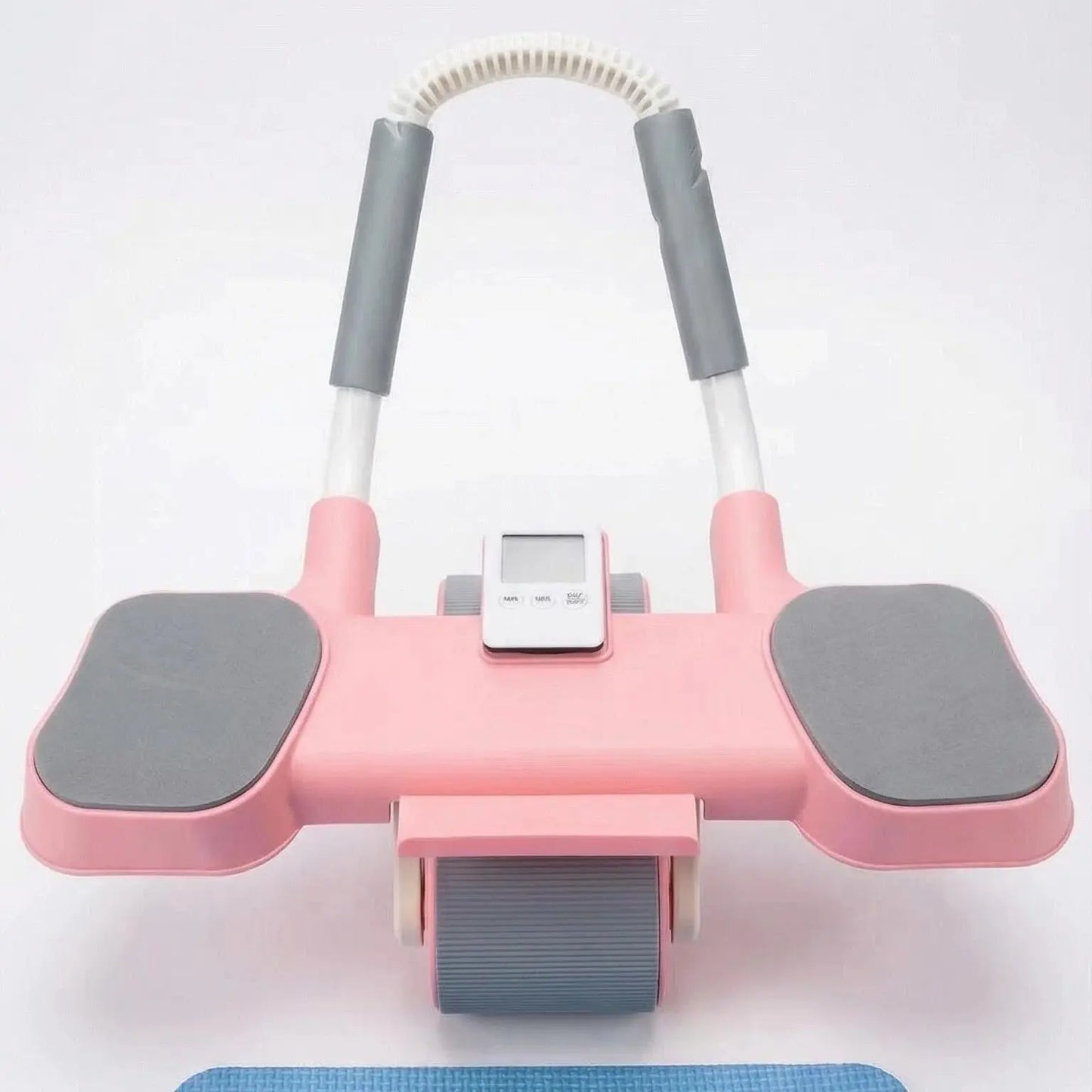 Automatic Rebound Ab Roller Wheel with Timer, Ergonomic Design, Non-Slip Grips, Ab Workout Equipment for Core Muscle Training, at Home Gym Gear