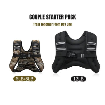 【Dealsforyoudays】Zelus Weighted Vests,6/8/12/16/20/25/30Lb Rucking Vest with Detachable Phone Pouch&Reflective Stripes&Adjustable Straps|Exercise Equipment & Workout Enhancer for Motivational Walking,Strength Training,Running #Tiktokshopdealsforyoudays