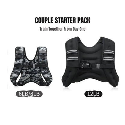 【Dealsforyoudays】Zelus Weighted Vests,6/8/12/16/20/25/30Lb Rucking Vest with Detachable Phone Pouch&Reflective Stripes&Adjustable Straps|Exercise Equipment & Workout Enhancer for Motivational Walking,Strength Training,Running #Tiktokshopdealsforyoudays