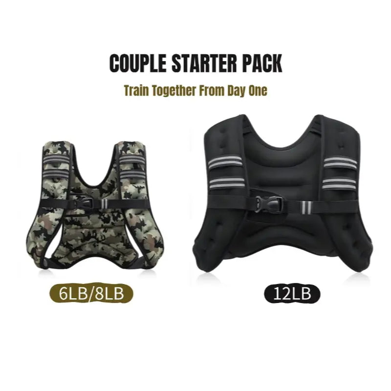 【Dealsforyoudays】Zelus Weighted Vests,6/8/12/16/20/25/30Lb Rucking Vest with Detachable Phone Pouch&Reflective Stripes&Adjustable Straps|Exercise Equipment & Workout Enhancer for Motivational Walking,Strength Training,Running #Tiktokshopdealsforyoudays
