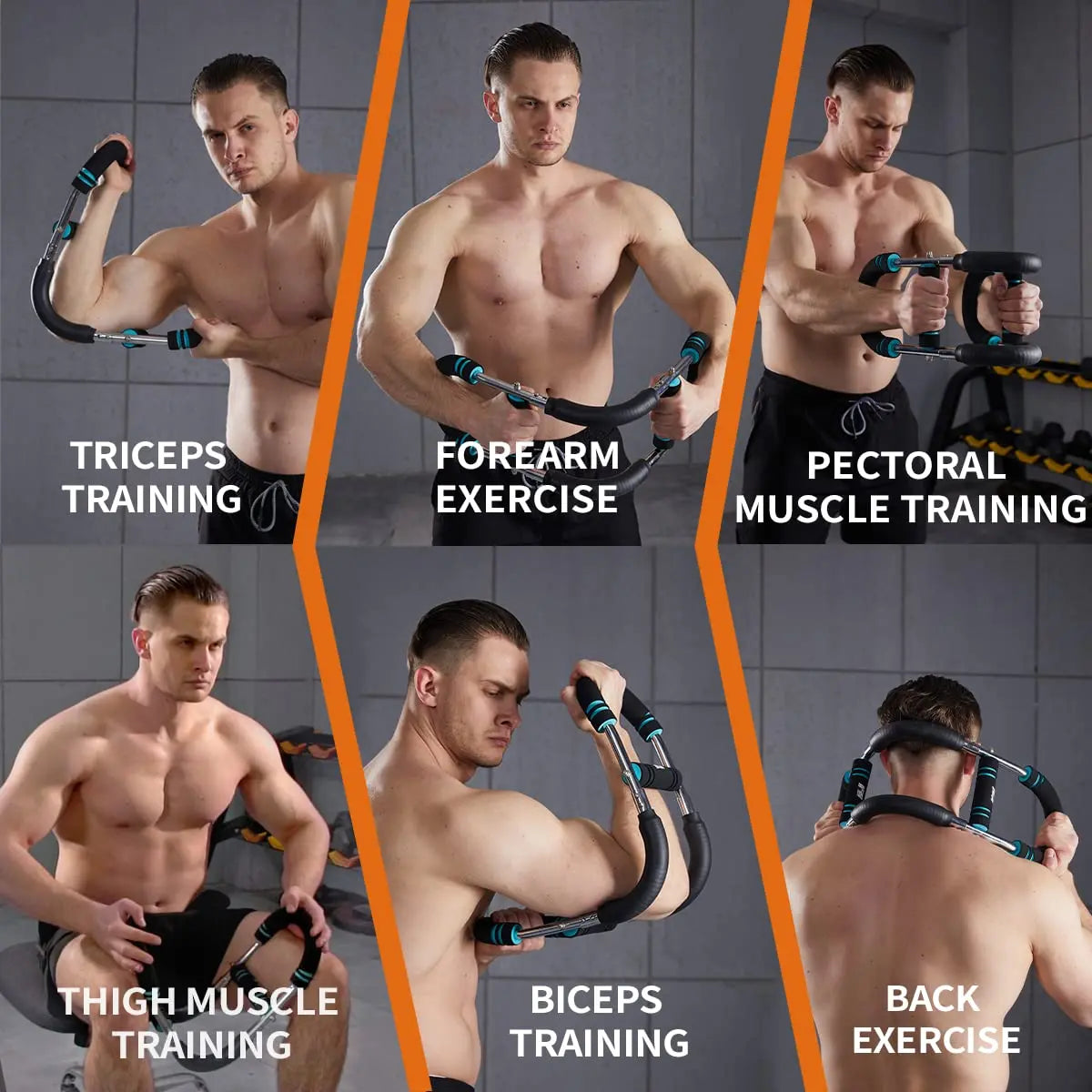 HOTWAVE Arm Trainer, Adjustable Chest Workout Equipment, Arm Trainer for Men, Chest Trainer for Men, Shoulder Muscle Training, Portable Spring Resistance Home Fitness Equipment Summerwins
